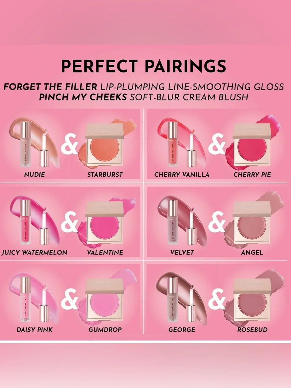 LAWLESS  PINCH MY CHEEKS SOFT-BLUR CREAM BLUSH Valentine NIB